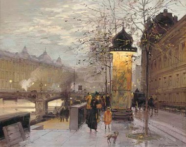 A Parisian street scene