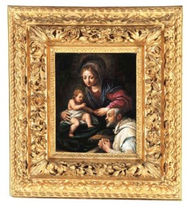 The Virgin and Child with Saint Romualdo