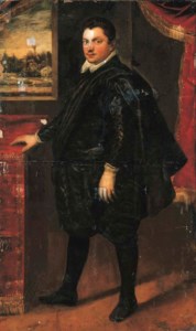 Portrait of a gentleman, full-length, standing in an interior