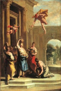 Mercury and Herse outside the temple of Minerva