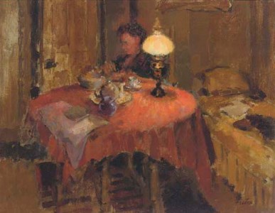 Lady in an interior