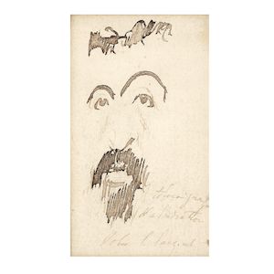 John Singer Sargent, RA (American, 1856-1925) Portrait study of Paul-César Helleu