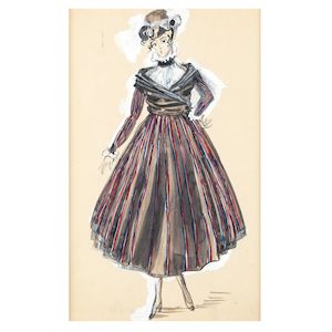 Raoul Dufy (French, 1877-1953) Modèle de robe pour Paul Poiret (Executed in 1917)