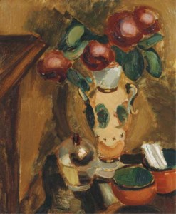 Still life with flowers in a vase