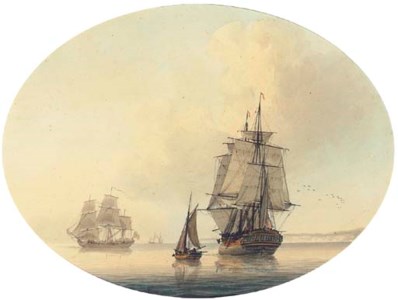 Shipping off the coast