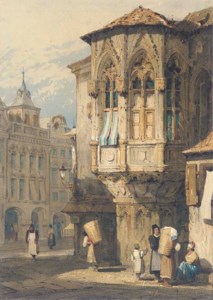 A continental street scene