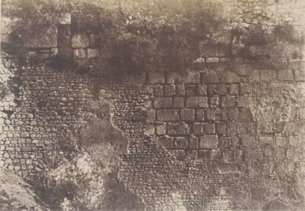 Jérusalem, Enceinte du Temple, Détails de l'appareil de la Piscine probatique, 1854