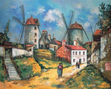 Maurice Utrillo, Les anciens moulins de Montmartre et la ferme Debray