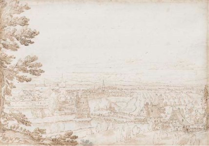 An extensive river landscape