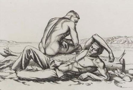 Two Boys on a Beach, No. 2 (Brooklyn Museum 86)