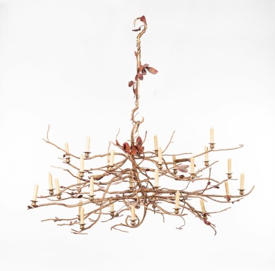 Claude Lalanne,  Important lustre Structure végétale, pièce unique