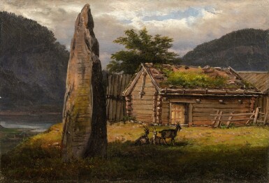 Fjord Landscape with a Menhir | Menhir dans un paysage de fjord 