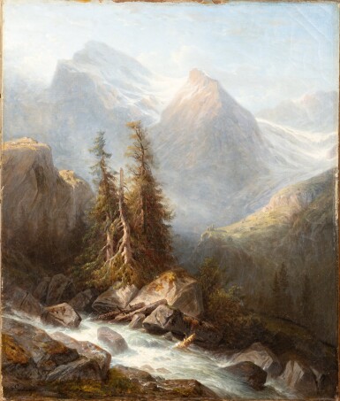 Mountain landscape (Wetterhorn) | Paysage montagneux (Wetterhorn)