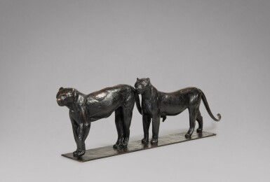 Deux grands léopards