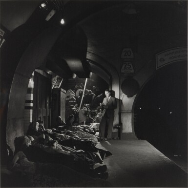 Henry Moore Sketching Holborn Tube