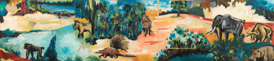 Animals in Procession (Mural for the Children's Library in Enugu)