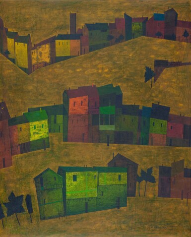 Sayed Haider Raza, Untitled (La Ville)