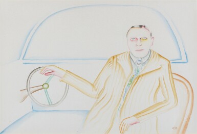 Man in his Car
