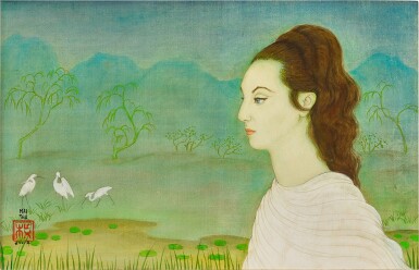 Mai Trung Thu 枚中栨 （梅忠恕）| Jeune Européenne dans un Jardin Japonais 日式花園中的歐洲少女