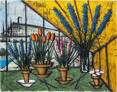 Bernard Buffet, Bernard Buffet 貝爾納・布菲 | Nature morte aux fleurs 花卉靜物