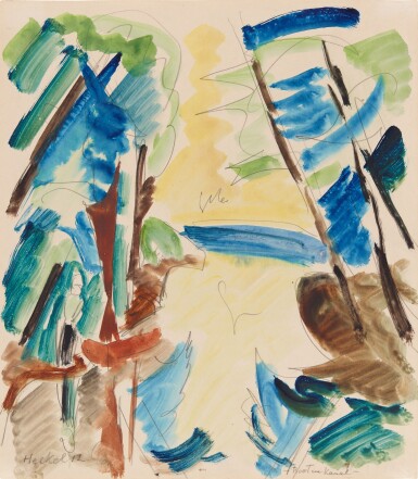 Landschafts-Aquarell bei Caputh