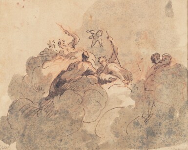 A study for a ceiling decoration | Projet de plafond