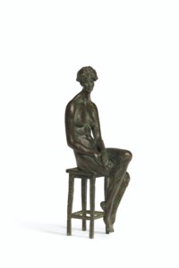 A seated female nude 'Donata'