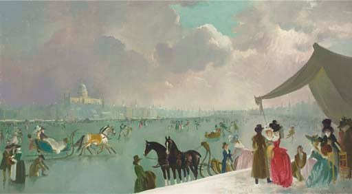The frozen Thames in 1788