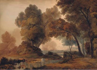Cattle grazing in an extensive landscape