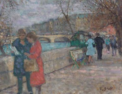 Promenade devant les bouquinistes