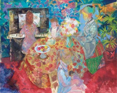 Intérieur avec piano