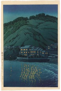 Atami no yoru (Abe ryokan yori) (Evening in Atami, from Abe Inn), 1947 Koinobori ( Kagawa ken Toyohama ) (Carp banner, Toyohama, Kagawa Prefecture), 1948