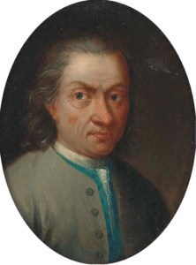 Portrait of a gentleman, small quarter-length, in a grey jacket