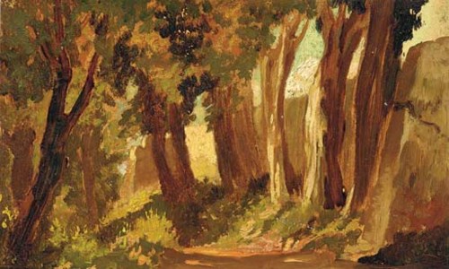 Study of a sunlit wall; also a companion study