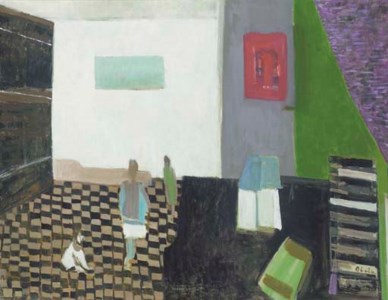 Interior with Denise and Dog