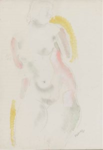 Seated female nude