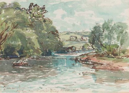 River landscape; and A winding river