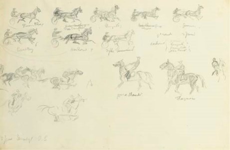 Studies of horses in motion