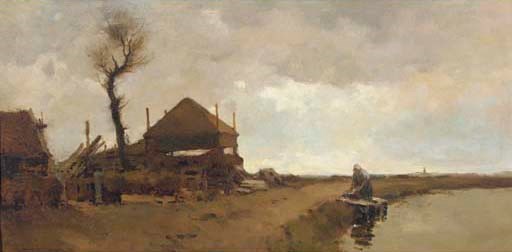 Washing day at a farm