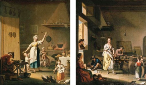 A cobbler's shop; and A cooper's shop