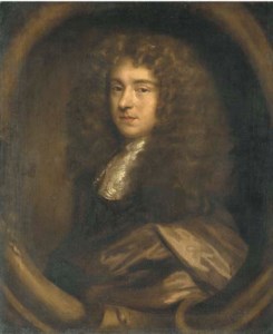 Portrait of a gentleman, bust-length, in a brown cloak, in a sculpted cartouche