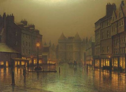 The Royal Mile, Edinburgh: the approach to Holyrood Palace