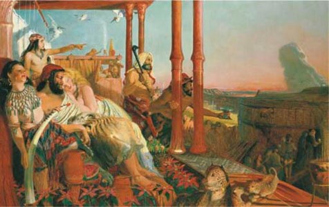 The Eve of the Deluge. 'For as in the days that were before the Flood, they were eating and drinking, and marrying and giving in marriage, until the day that Noah entered into the Ark'. Matthew XXIV, verse 38