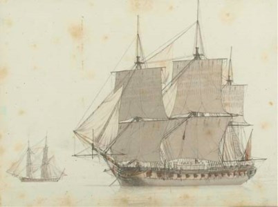 H.M.S. Trusty of 50 guns