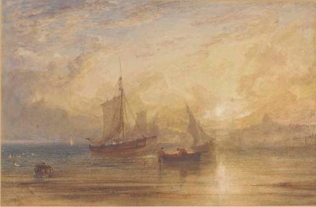 Off Ramsgate at sunset