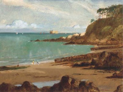 A game on the beach at Seagrove Bay, Isle of Wight
