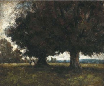 Figures under a tree
