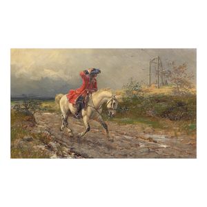 Ernest Crofts, RA (British, 1847-1911) The highwayman