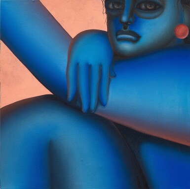 Cropped Blue Figure | 藍色人像裁像
