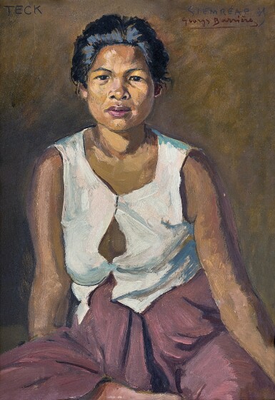 Georges Barrière | Portrait of a Cambodian Woman 柬埔寨婦女的肖像